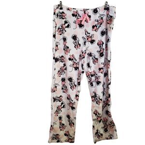 Disney Minnie Mouse Elastic Drawstring Waist Sleepwear Bottoms